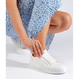 Zapatillas blancas mujer cómodas blanco 1 Zapatillas blancas mujer cómodas blanco 1