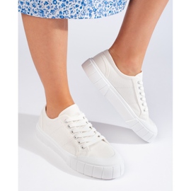Zapatillas blancas mujer cómodas blanco 3