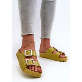 Chanclas Lisas para Mujer ZAXY LL285077 Lima verde 3