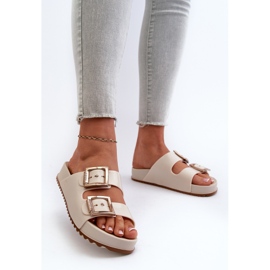 Chanclas Lisas Mujer ZAXY NN285058 Beige claro 3