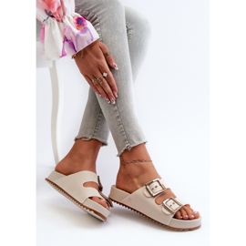 Chanclas Lisas Mujer ZAXY NN285058 Beige claro 7
