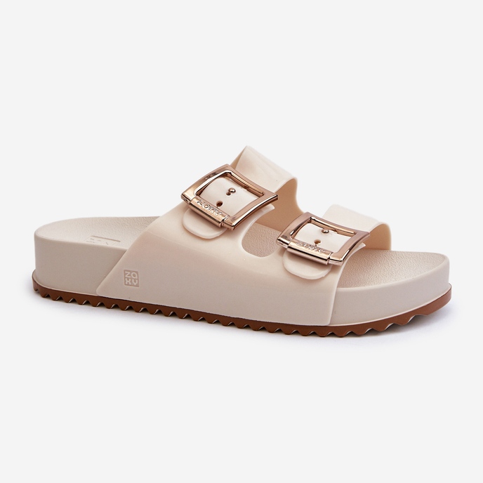 Chanclas Lisas Mujer ZAXY NN285058 Beige claro 1