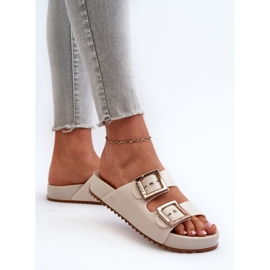 Chanclas Lisas Mujer ZAXY NN285058 Beige claro 5