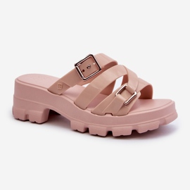 Chanclas Mujer Perfumadas Tacón Bajo ZAXY NN285044 Rosa Claro 1