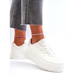 News Zapatillas deportivas femeninas en la plataforma White blanco 3