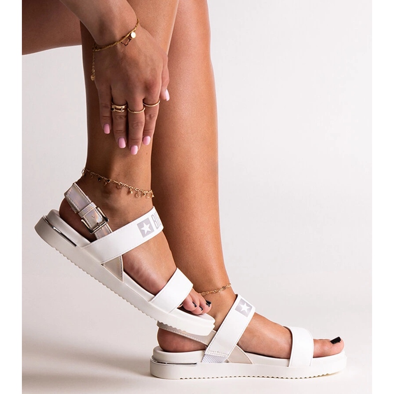 Sandalias deportivas blancas Big Star LL274939 blanco 1