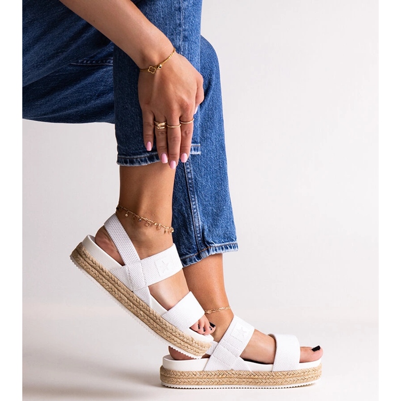 Sandalias blancas Big Star LL274857 blanco 2