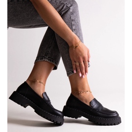 Zapatos piel negros Big Star LL274458 1
