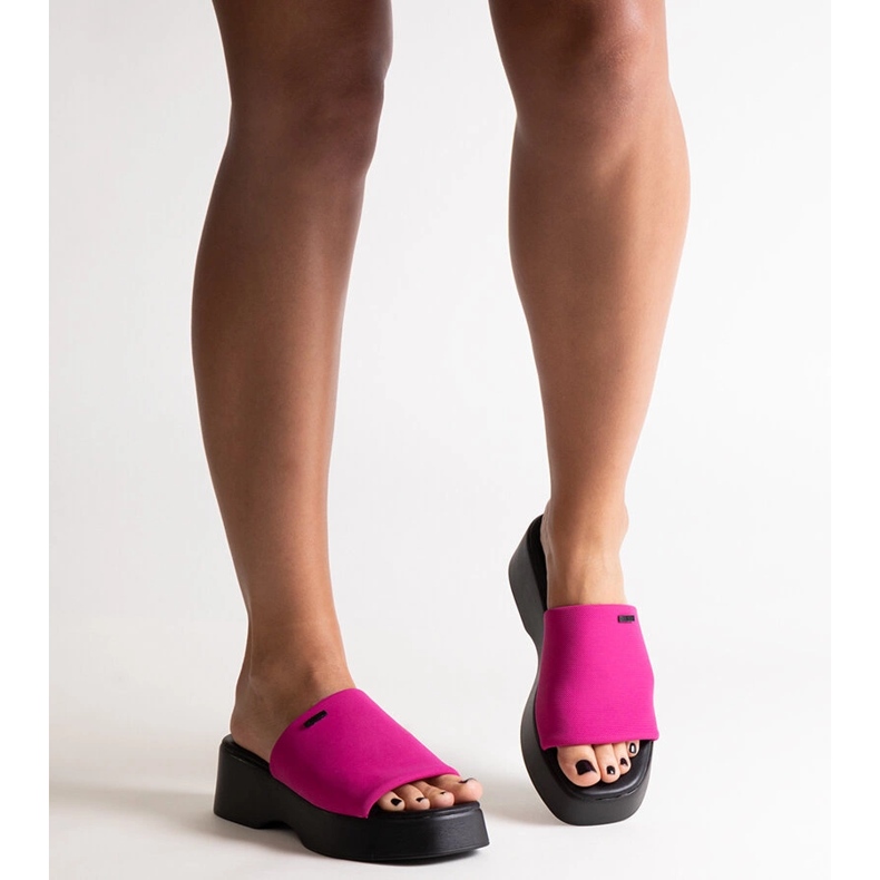 Chanclas rosas con plataforma Big Star NN274026 2
