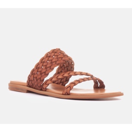 Marco Shoes chanclas romanas marrón 4