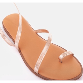 Marco Shoes sandalias pafos dorado 3