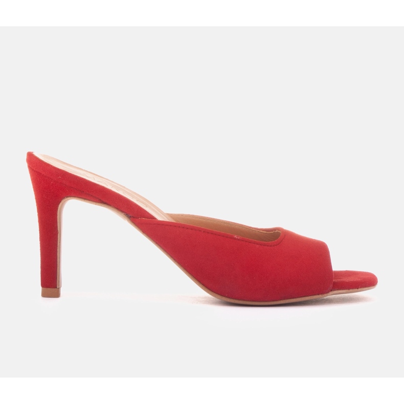 Marco Shoes chanclas palermo rojo 1