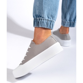 Zapatillas mujer plataforma gris 1 Zapatillas mujer plataforma gris 1