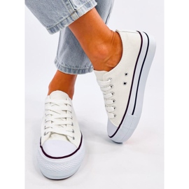 Zapatillas clásicas de mujer Fargis White blanco 1