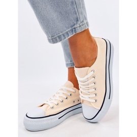 Zapatillas clásicas de mujer Fargis Beige 2