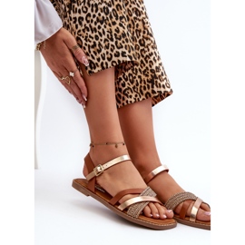 Sandalias Mujer Realizadas en Piel Ecológica Sergio Leone SK085H Marrón 8