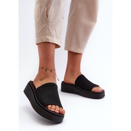 Chanclas Plataforma Mujer Sergio Leone SK083H Negro 3