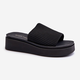Chanclas Plataforma Mujer Sergio Leone SK083H Negro 1