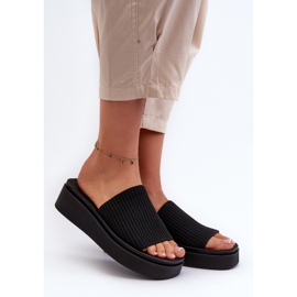 Chanclas Plataforma Mujer Sergio Leone SK083H Negro 2