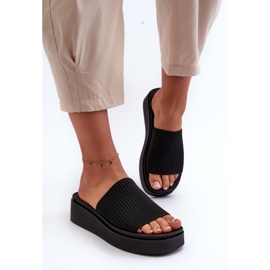 Chanclas Plataforma Mujer Sergio Leone SK083H Negro 4
