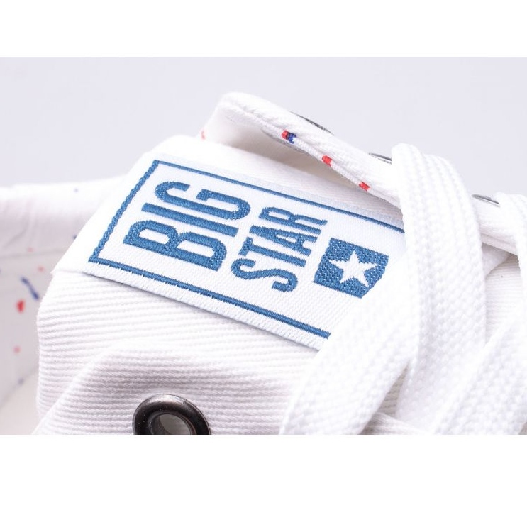 Zapatillas de hombre Big Star atadas blancas AA274511 blanco 7