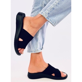 Herves Chanclas caladas suaves negras negro 5