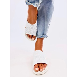 Herves Pantuflas caladas suaves blancas blanco 2