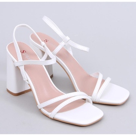 Borelli Sandalias blancas con tacón estable blanco 1