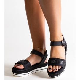 Sandalias Big Star negras LL274870 negro 2