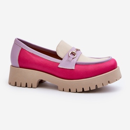 Zazoo 3475 Mocasines Mujer Piel, Beige multicolor 1