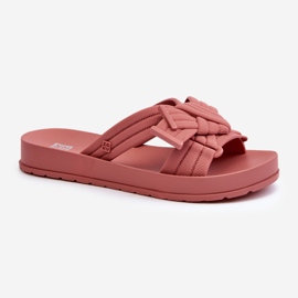 Chanclas de Mujer Perfumadas con Suela Plana ZAXY LL285097 Rosa Sucio 1