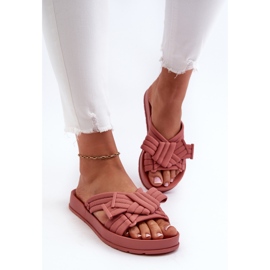 Chanclas de Mujer Perfumadas con Suela Plana ZAXY LL285097 Rosa Sucio rosado 4