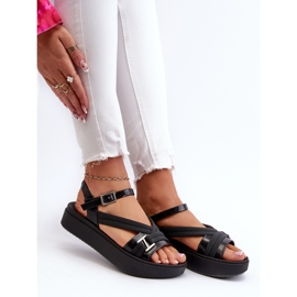 Sandalias Fragrant Mujer Plataforma ZAXY LL285064 Negro 8