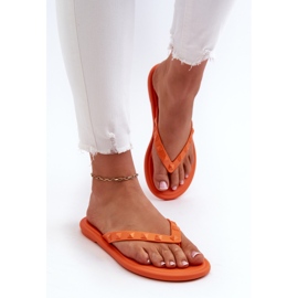 Chanclas Mujer Planas Flexibles ZAXY JJ285254 Naranja 4