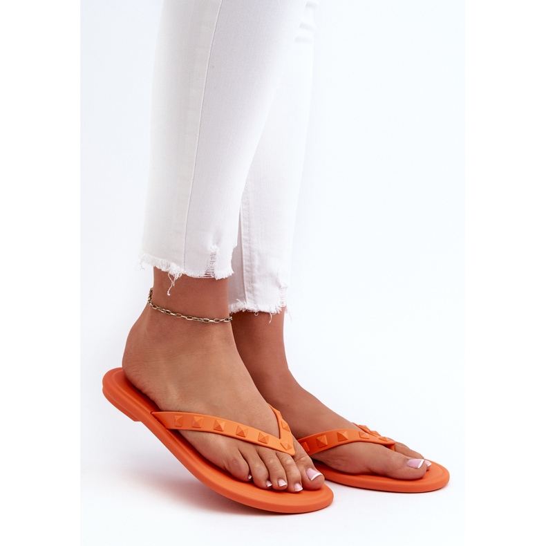 Chanclas Mujer Planas Flexibles ZAXY JJ285254 Naranja 2