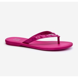 Chanclas Planas Flexibles Mujer ZAXY JJ285252 Fucsia rosado 1 Chanclas Planas Flexibles Mujer ZAXY JJ285252 Fucsia rosado 1