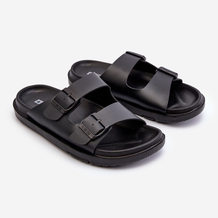 Chanclas Ligeras De Hombre Con Hebillas Big Star NN174597 Negro 1