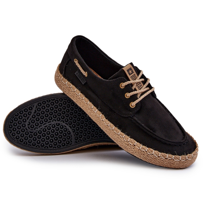 Alpargatas con Cordones para Hombre Big Star NN174051 Negro 3 Alpargatas con Cordones para Hombre Big Star NN174051 Negro 3