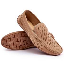 Mocasines Hombre Clásico Ante Beige Felixo 4