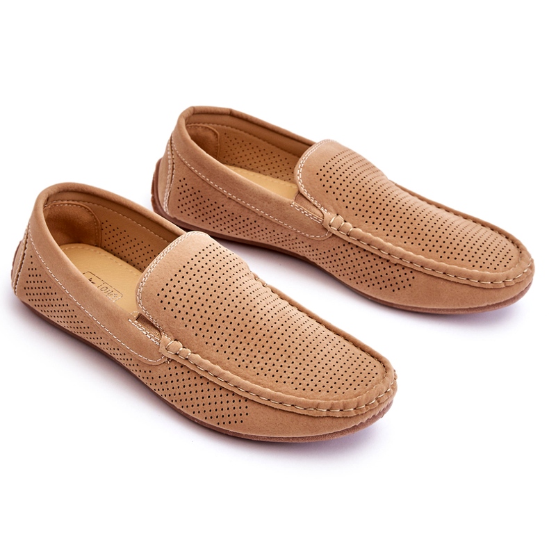 Mocasines Hombre Clásico Ante Beige Felixo 1