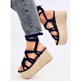 Alpargatas con plataforma de Manon Black negro 5
