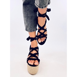 Alpargatas con plataforma de Manon Black negro 4