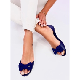 Bailarinas Meliski con puntera abierta Agathe Navy azul 5