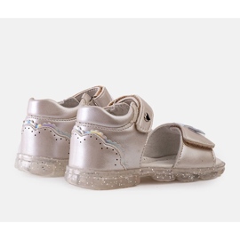 EVento Sandalias infantiles plateadas de Bousquet plata 1