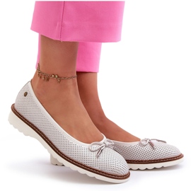 Bailarinas de Mujer Caladas en Piel Natural Maciejka P6509-11 Blanco 8