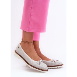 Bailarinas de Mujer Caladas en Piel Natural Maciejka P6509-11 Blanco 2