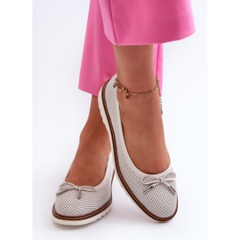 Bailarinas de Mujer Caladas en Piel Natural Maciejka P6509-11 Blanco 6