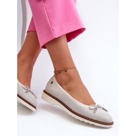 Bailarinas de Mujer Caladas en Piel Natural Maciejka P6509-11 Blanco 7