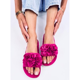 Pantuflas Rizzo Flor Melocotón Fucsia rosado 5