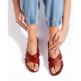 Chanclas de mujer marrones de Sergio Leone marrón 1